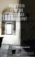 Selections From The Principles Of Philosophy