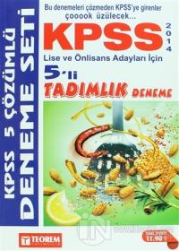 2014 KPSS Lise ve Önlisans 5'li Tadımlık Çözümlü Deneme
