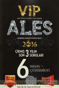 2016 ALES VIP Son 3 Yılın Çıkmış Soruları 6 Sınav + Çözümleri