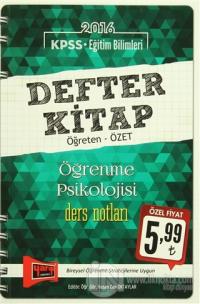 2016 KPSS Eğitim Bilimleri Defter Kitap Öğrenme Psikolojisi Ders Notları