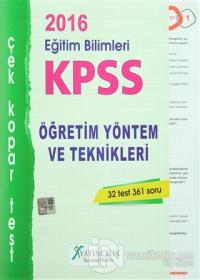 2016 KPSS Eğitim Bilimleri Öğretim Yöntem ve Teknikleri Çek Kopar Test