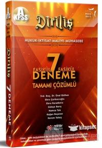 2017 KPSS A Grubu Diriliş Fasikül Fasikül Tamamı Çözümlü 7 Deneme