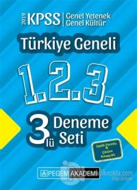 2019 KPSS Genel Yetenek Genel Kültür Türkiye Geneli Deneme (1.2.3) 3'lü Deneme Seti