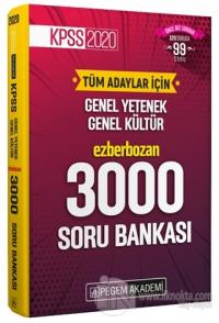 2020 KPSS Genel Yetenek Genel Kültür Ezberbozan 3000 Soru Bankası