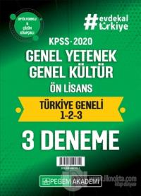 2020 KPSS Genel Yetenek Genel Kültür Ön Lisans Türkiye Geneli (1.2.3) 3'lü Deneme Seti