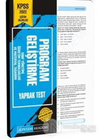 KPSS Eğitim Bilimleri Program Geliştirme Yaprak Test