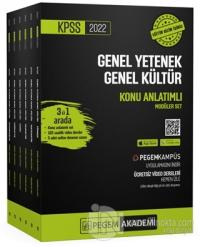 2022 KPSS Lisans Mezunları İçin Genel Yetenek Genel Kültür Konu Anlatımlı Modüler Set (6 Kitap Takım) En Güncel Video Dersler + 5 Adet Online Deneme Sınavı