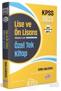 2022 KPSS Lise ve Ön Lisans Adayları İçin Özel Tek Kitap Konu Anlatıml