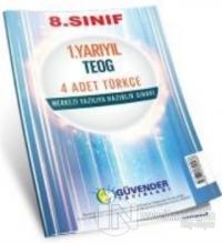 8. Sınıf 1. Yarıyıl TEOG 4 Adet Türkçe - Merkezi Yazılıya Hazırlık Sınavı