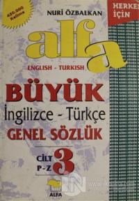 Alfa Büyük İngilizce - Türkçe Genel Sözlük Cilt: 3 (Ciltli)
