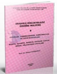 Anadolu Dialektolojisi Üzerine Malzeme 2