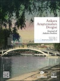 Ankara Araştırmaları Dergisi Sayı: 5 - Cilt:3 Sayı:1