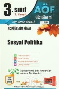 AÖF 3. Sınıf 2. Yarıyıl Güz Dönemi Sosyal Politika