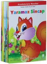 Atasözleriyle Masallar Seti Düz Yazılı (10 Kitap takım Büyük boy)