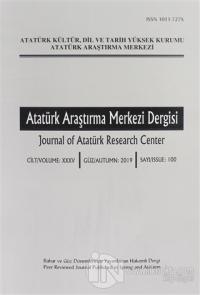 Atatürk Araştırma Merkezi Dergisi Sayı: 100