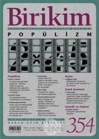 Birikim Aylık Sosyalist Kültür Dergisi Sayı: 354 Ekim 2018