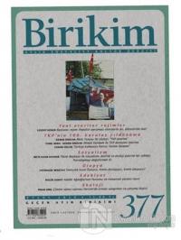 Birikim Aylık Sosyalist Kültür Dergisi Sayı: 377 Eylül 2020