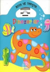 Boyama ve Yapıştır Dinozorlar (Yeşil)