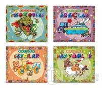 Çıkartmalı Kitaplar Seti (4 Kitap Takım)