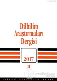 Dilbilim Araştırmaları Dergisi 2017 - 2