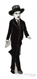 Fernando Pessoa (Karikatür) - Ayraç