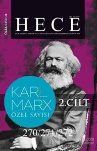 Hece Aylık Edebiyat Dergisi Karl Marx Özel Sayısı: 38 - 270/271/272 Cilt 2