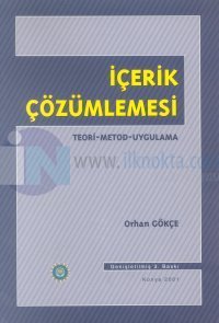 İçerik ÇözümlemesiTeori-Metod-Uygulama