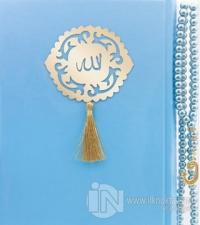 İnci Tesbih Hediyeli Kur'an'ı Kerim (Mavi) (Ciltli)