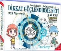 İngilizce Öğrenme ve Dikkat Güçlendirme Seti (4 Cilt)