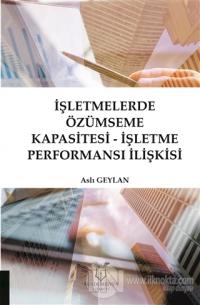 İşletmelerde Özümseme Kapasitesi - İşletme Performansı İlişkisi