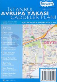 İstanbul Avrupa Yakası Caddeler Planı