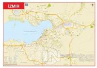 İzmir - Türkiye Fiziki Haritası 70x100 (Çift Taraflı)