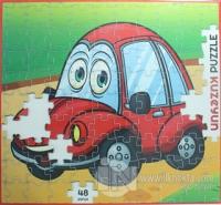 Kırmızı Arabam - 48 Parça Puzzle