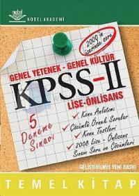 KPSS II Lise Önlisans Genel Yetenek Genel Kültür Temel Kitap