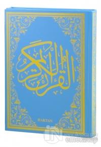Kur'an-ı Kerim Mavi Cilt (Orta Boy - Sesli) (Ciltli)