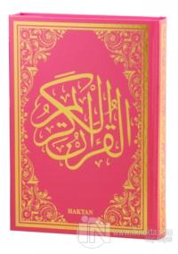 Kur'an-ı Kerim Pembe Cilt (Rahle Boy - Sesli) (Ciltli)