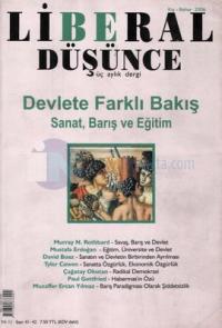 Liberal Düşünce Sayı: 42 Devlete Farklı Bakış: Sanat, Barış ve Eğitim