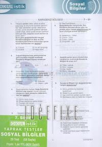 OkulistikSosyal BilgilerYaprakTestlerİlköğretim 7