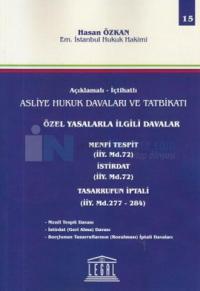 Özel Yasalarla İlgili Davalar - 15. Cilt