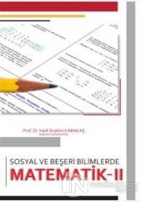 Sosyal ve Beşeri Bilimlerde Matematik 2