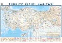 Türkiye Mülki İdare Bölümleri Fiziki Haritası 50x70 (Çift Taraflı)