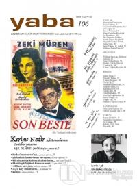 Yaba Edebiyat Dergisi Sayı: 106 Ocak-Şubat-Mart 2018