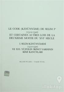 1. Selim Kanunnameleri (1512-1520)