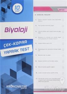 10. Sınıf Biyoloji Çek-Kopar Yaprak Test
