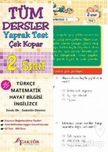 2. Sınıf Tüm Dersler Yaprak Test Çek Kopar