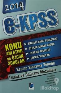 2014 E-KPSS Engelli Kamu Personeli Seçme Sınavı Lisans Önlisans Konu Anlatımı ve Özgün Sorular