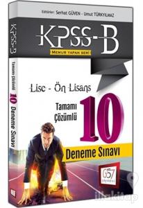 2016 KPSS-B Lise Ön Lisans Tamamı Çözümlü 10 Deneme Sınavı