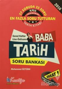 2016 KPSS Baba Tarih Soru Bankası Genel Kültür Önlisans