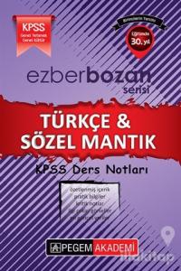 2017 KPSS Ezberbozan Türkçe - Sözel Mantık Ders Notları