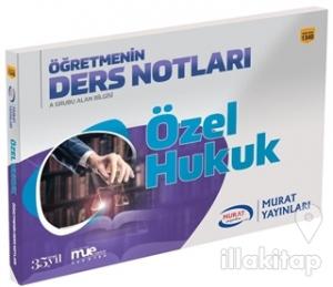 2018 KPSS A Grubu Özel Hukuk Öğretmenin Ders Notları